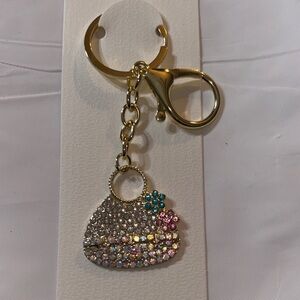 Gold Handbag Keychain/Bag Charm